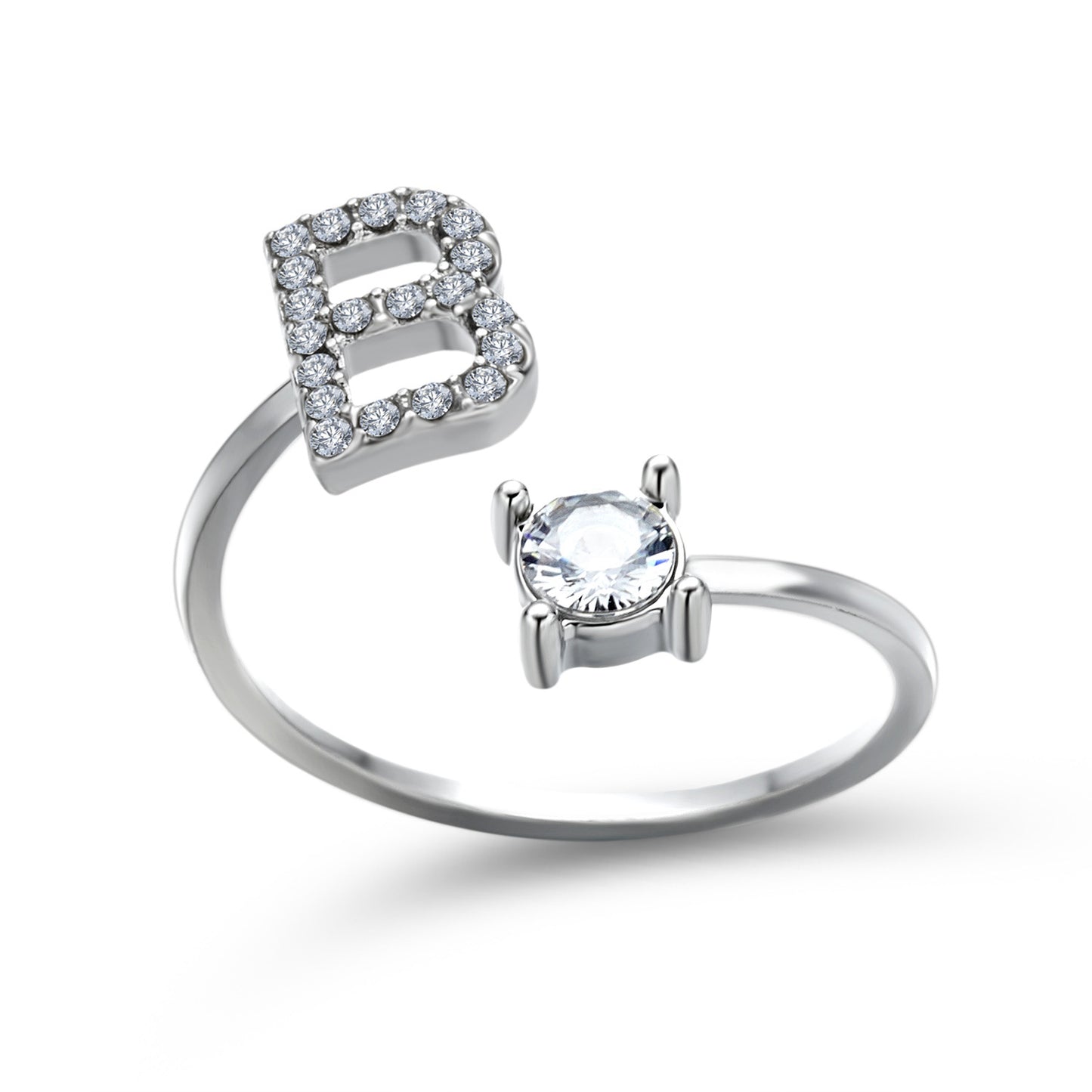 Monde Diamond Letter Ring