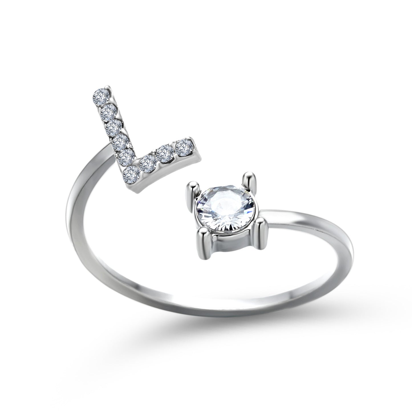 Monde Diamond Letter Ring