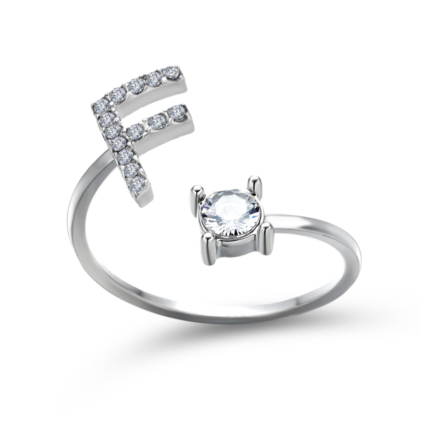 Monde Diamond Letter Ring