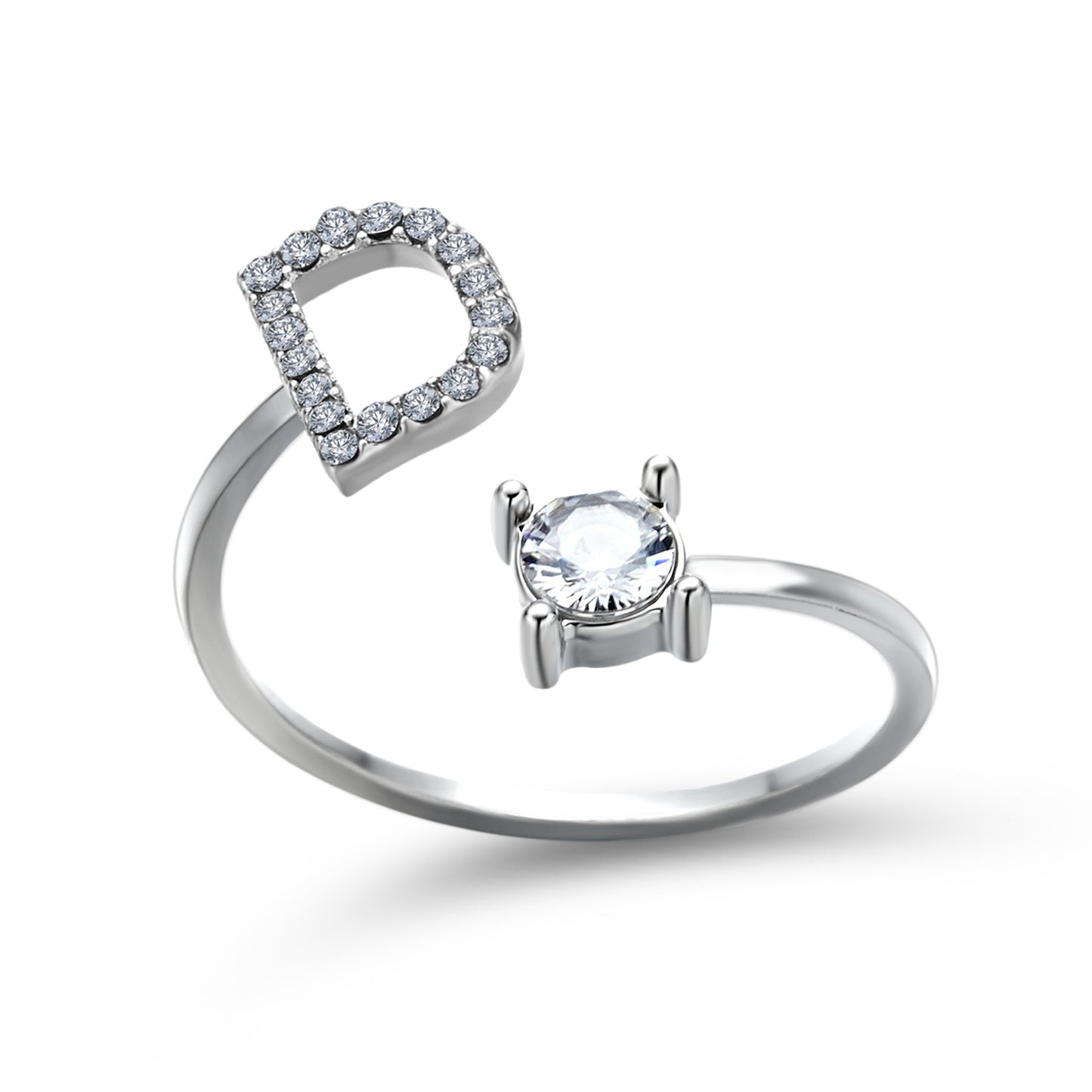 Monde Diamond Letter Ring