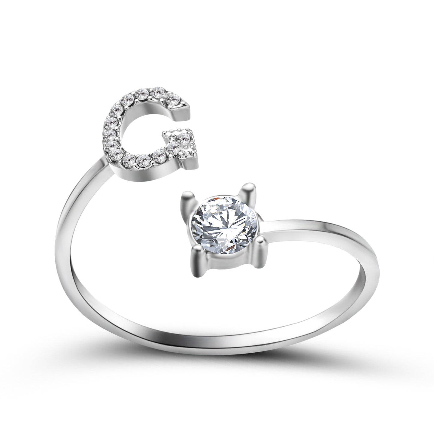 Monde Diamond Letter Ring