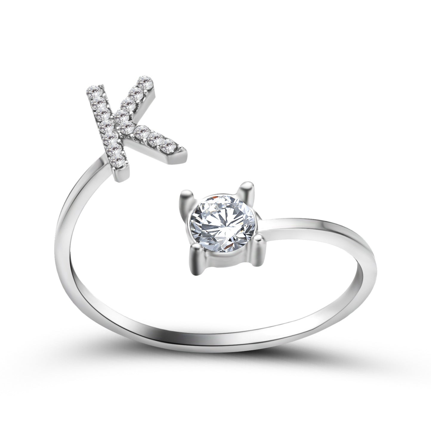 Monde Diamond Letter Ring