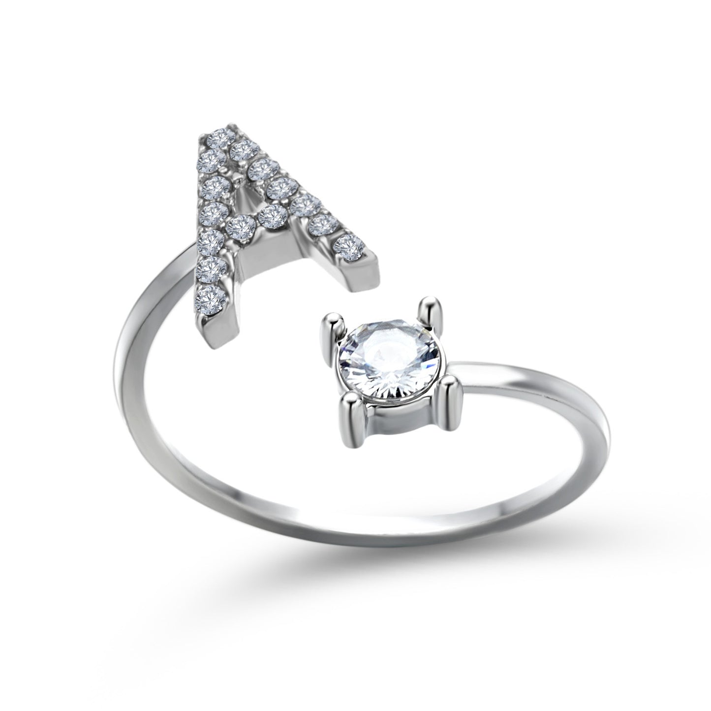 Monde Diamond Letter Ring