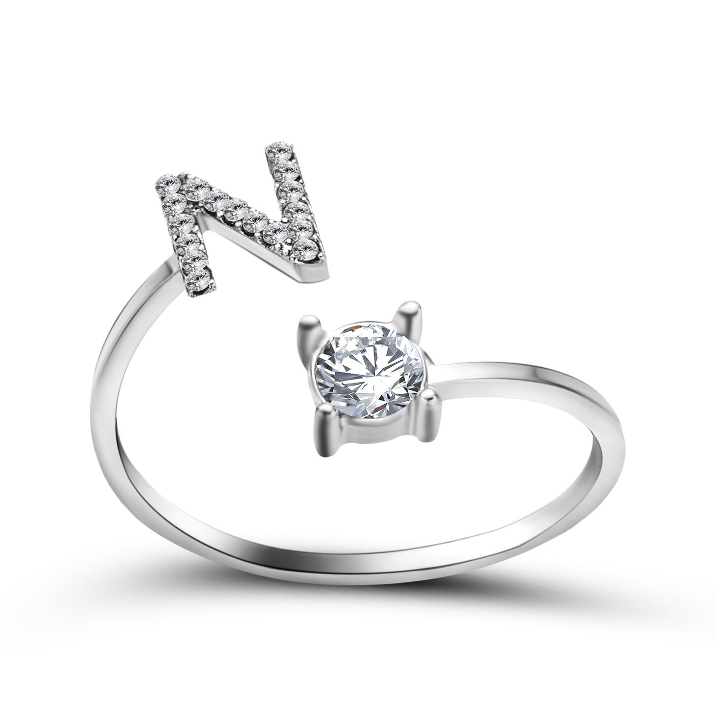 Monde Diamond Letter Ring