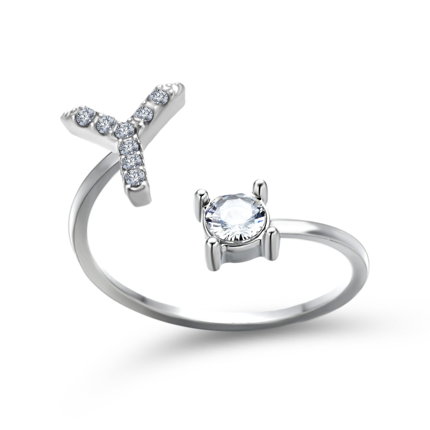 Monde Diamond Letter Ring