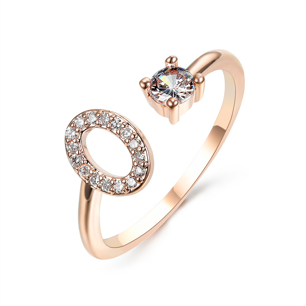 Monde Diamond Letter Ring