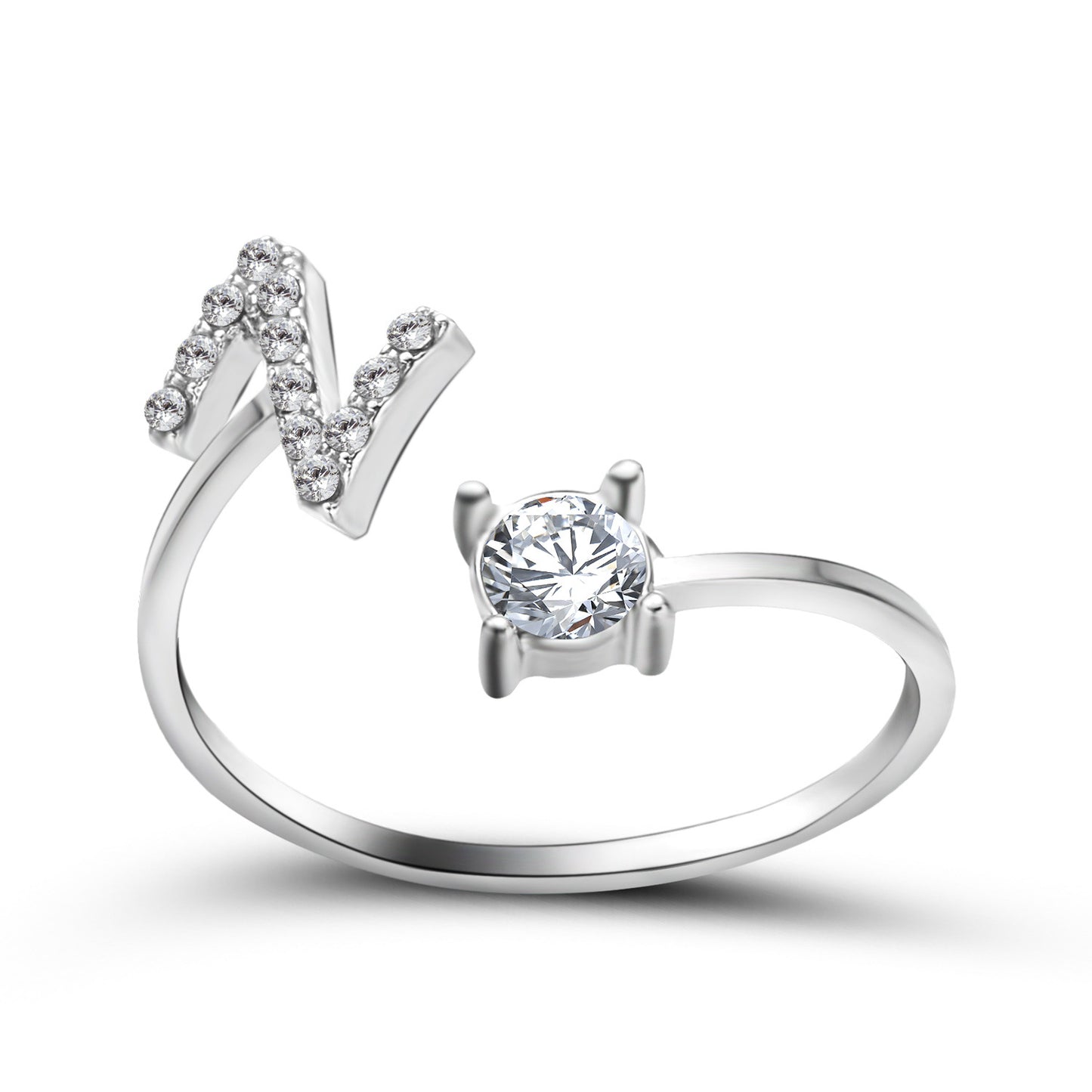 Monde Diamond Letter Ring