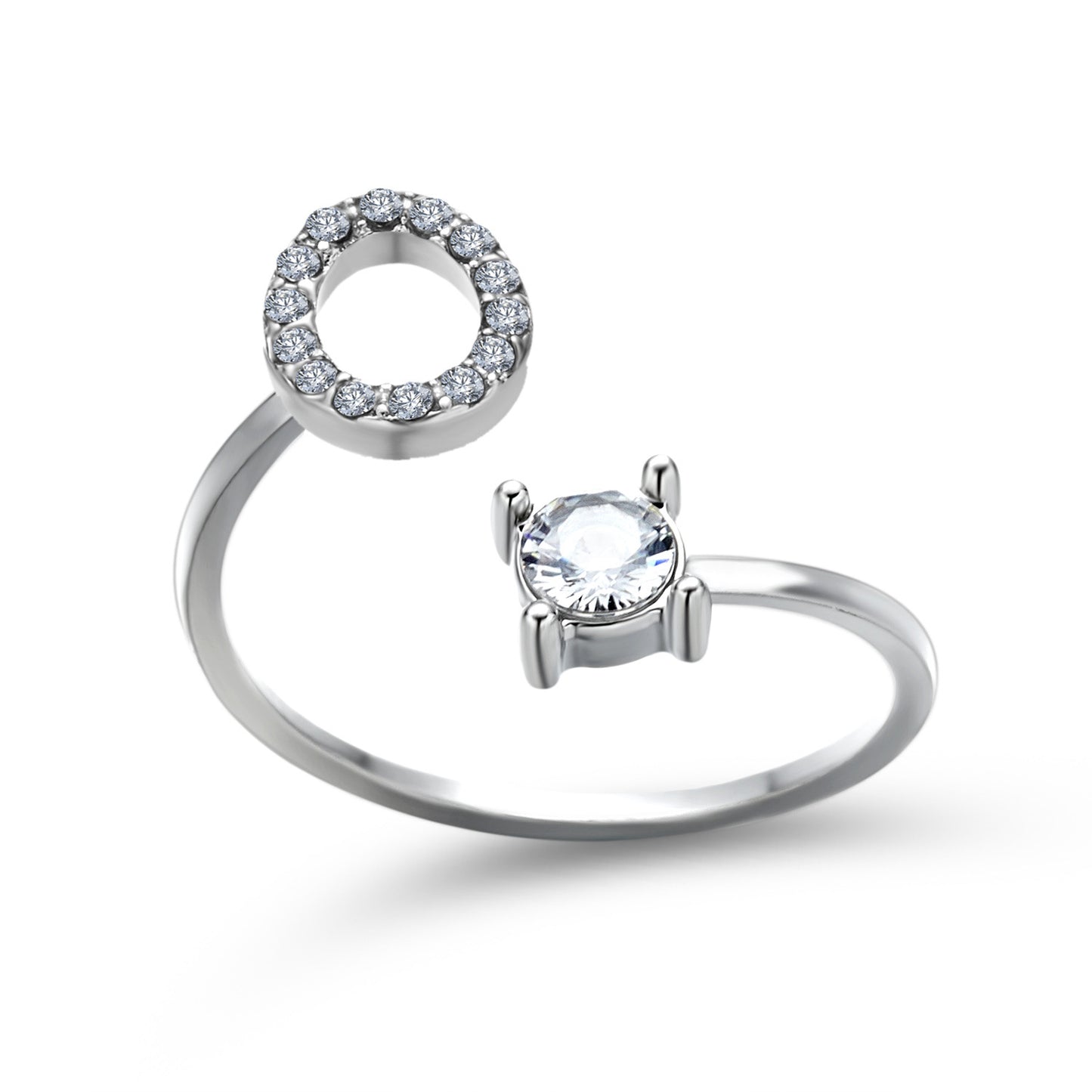 Monde Diamond Letter Ring