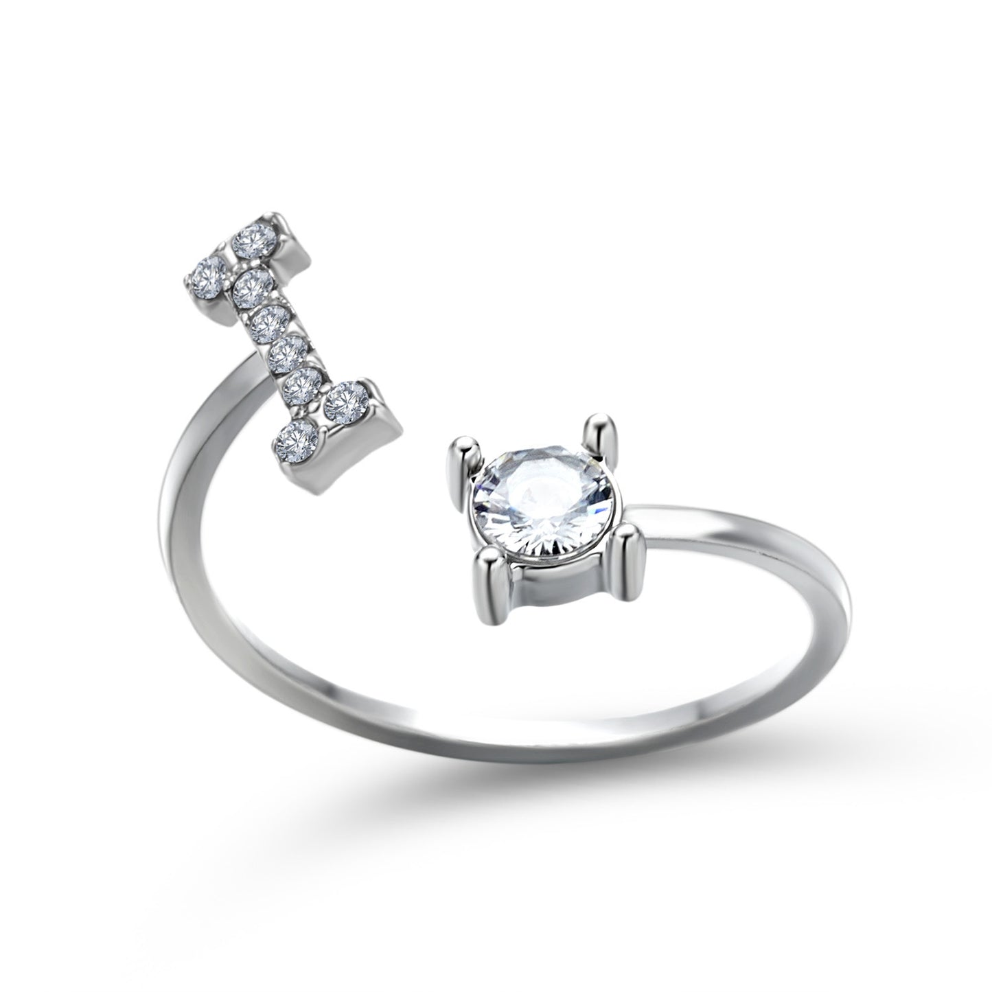 Monde Diamond Letter Ring