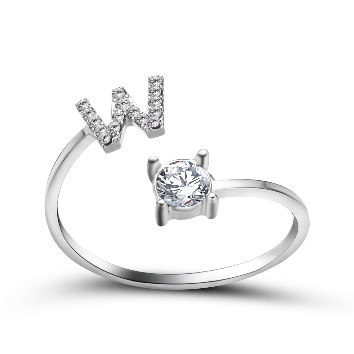 Monde Diamond Letter Ring